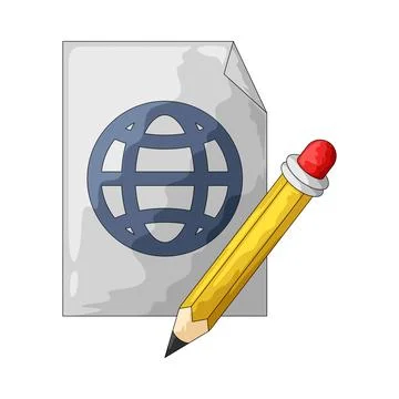 Edit text illustration Ilustração Stock