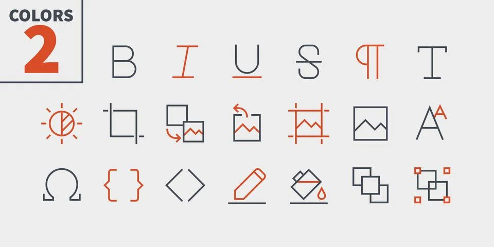 Edit text Pixel Perfect Well-crafted Vector Thin Line Icons 48x48 Ready for Stock Illustration