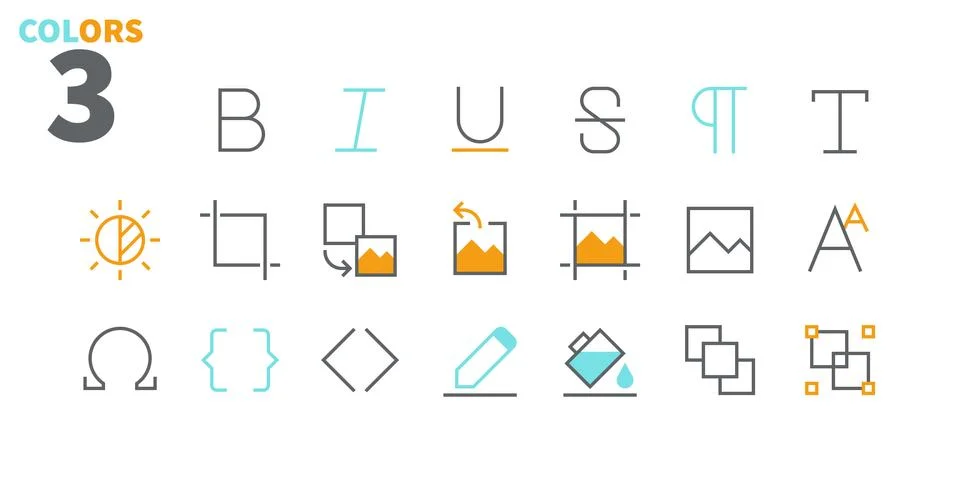 Edit text Pixel Perfect Well-crafted Vector Thin Line Icons 48x48 Ready for Illustrazione stock