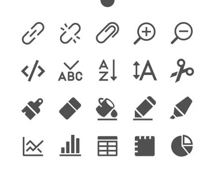 Edit text v4 UI Pixel Perfect Well-crafted Vector Solid Icons Illustrazione stock