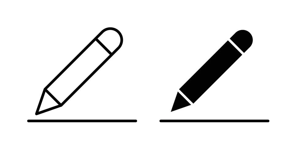 Edit tool icon. Line Drawings and Silhouettes icons Stock Illustration