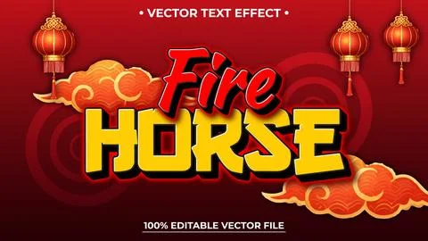 Editable 3d text effect Chinese new year with gold for banner and poster te.. Stock Illustration