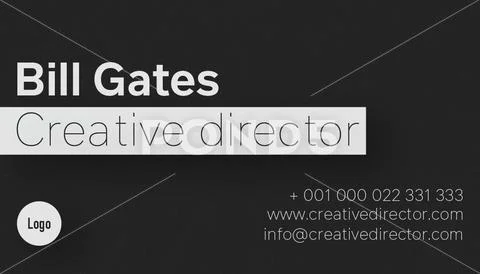 Editable Business card face template PSD Template