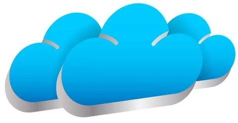 Editable cloud shapes vector graphics. Eps 10. Stock Illustration