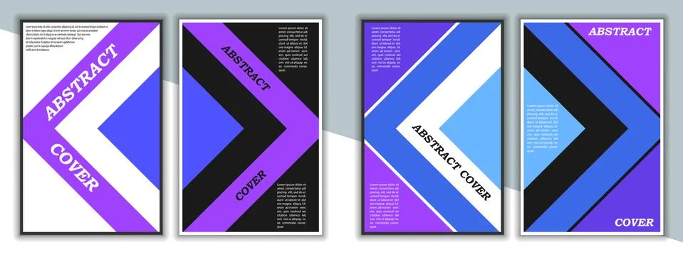 Editable design for the cover, A4 format. Geometric abstract background. Stock Illustration