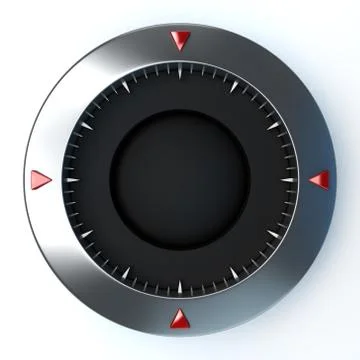 Editable dial compass Illustrazione stock
