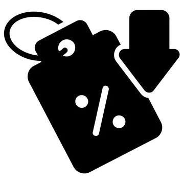 An editable glyph sticker of gold token representing level up concept Stock-Illustration