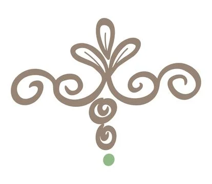 Editable hand drawing of traditional rangoli design element illustrations. Stock Illustration