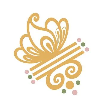 Editable hand drawing of traditional rangoli design element illustrations. イラスト素材