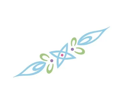 Editable hand drawing of traditional rangoli design element illustrations. Stock Illustration