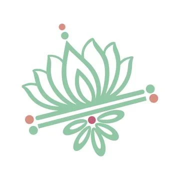 Editable hand drawing of traditional rangoli design element illustrations. Stock Illustration