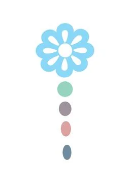 Editable hand drawing of traditional rangoli design element illustrations. Stock Illustration