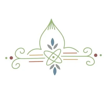 Editable hand drawing of traditional rangoli design element illustrations. イラスト素材