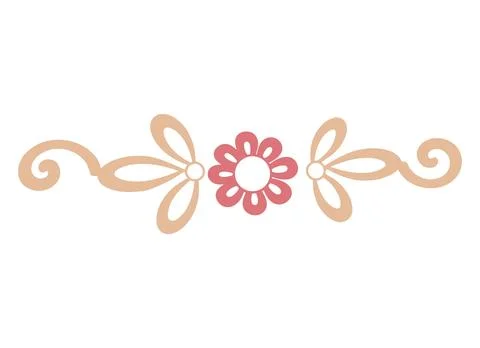 Editable hand drawing of traditional rangoli design element illustrations. Stock Illustration