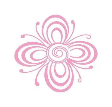 Editable hand drawing of traditional rangoli design element illustrations. Stock Illustration