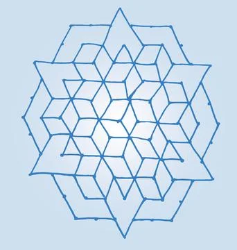 Editable hand drawing of traditional rangoli design element illustrations. 库存插图