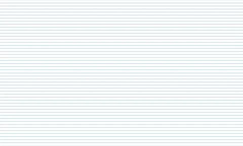 Editable horizontal vector mockup. Lined paper suitable for notes Stock Illustration