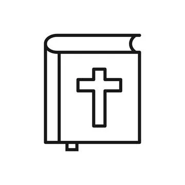 Editable Icon of Bible Book, Vector illustration isolated on white backgrou.. Stock Illustration