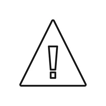 Editable Icon of Caution, Vector illustration isolated on white background... Stock Illustration