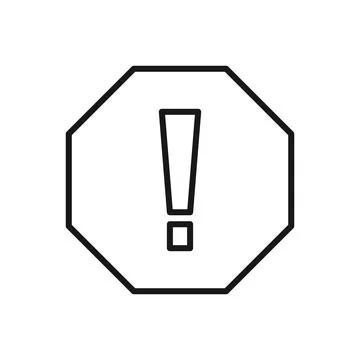 Editable Icon of Caution, Vector illustration isolated on white background... Stock Illustration