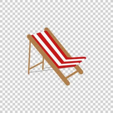 An editable icon of deck chair in modern style, easy to use of sunbed Stock Illustration