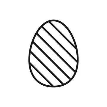 Editable Icon of Easter Egg, Vector illustration isolated on white backgrou.. Stock Illustration