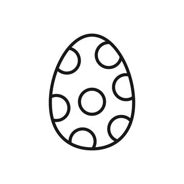 Editable Icon of Easter Egg, Vector illustration isolated on white backgrou.. Stock Illustration