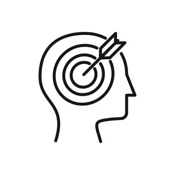 Editable Icon of Focus Target, Vector illustration isolated on white backgr.. Stock Illustration