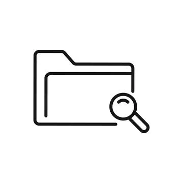 Editable Icon of Folder, Vector illustration isolated on white background. .. イラスト素材