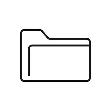 Editable Icon of Folder, Vector illustration isolated on white background. .. イラスト素材