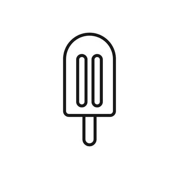 Editable Icon of Ice Cream, Vector illustration isolated on white backgroun.. Stock Illustration