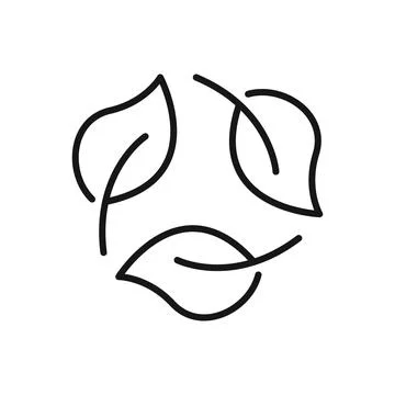 Editable Icon of Leaf Recycle, Vector illustration isolated on white backgr.. Stock Illustration