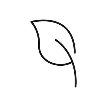 Editable Icon of Leaf, Vector illustration isolated on white background. us.. Stock Illustration