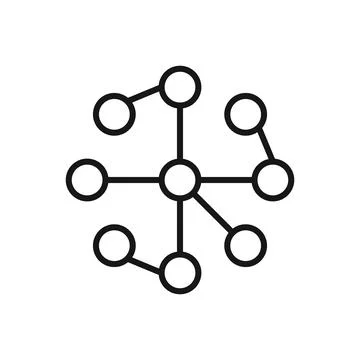 Editable Icon of Networking, Vector illustration isolated on white backgrou.. 스톡 일러스트