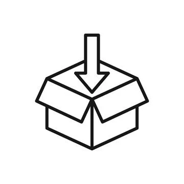 Editable Icon of Package Box, Vector illustration isolated on white backgro.. Stock Illustration