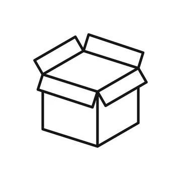 Editable Icon of Package Box, Vector illustration isolated on white backgro.. Stock Illustration