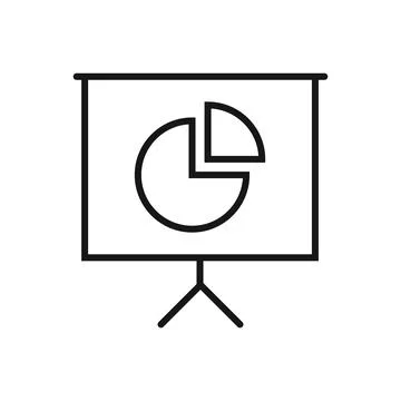 Editable Icon of Pie Chart, Vector illustration isolated on white backgroun.. Stock Illustration