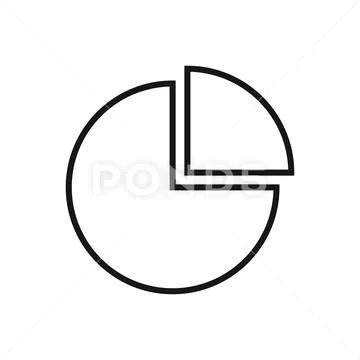 Editable Icon of Pie Chart, Vector illustration isolated on white ...