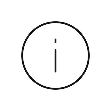 Editable information line icon. Vector illustration isolated on white backgro Stock Illustration