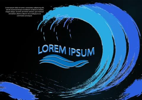 Editable layout for A4 cover with abstract pattern for printed editions. Stock Illustration