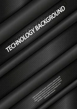 Editable layout for A4 cover with abstract technological background for print Ilustración de archivo