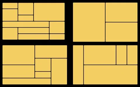 Editable layout grid template for creative professionals and graphic design.. Stock Illustration