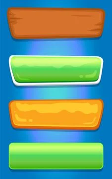 Editable Navigation Button Vector Illustration Set Illustrazione stock