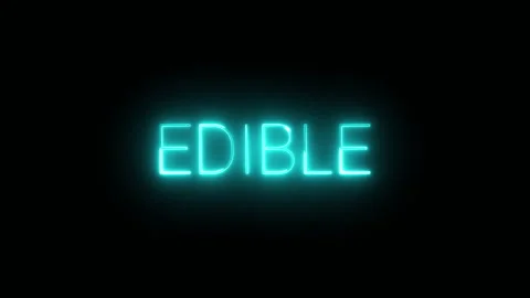 Editable neon text animation on black background Stock Footage 292737843
