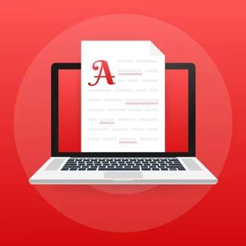 Editable online document. Creative writing and storytelling, copywriting . On 스톡 일러스트