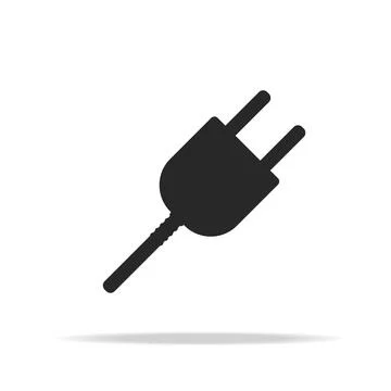 Editable plug icon on white background. vector eps 10 Stock Illustration