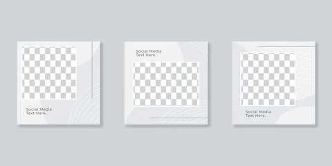 Editable Post Template Social Media Banners for Digital Marketing. Promotion  Stock Illustration