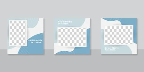 Editable Post Template Social Media Banners for Digital Marketing. Promotion  Stock Illustration
