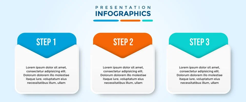 Editable presentation infographic template Illustrazione stock