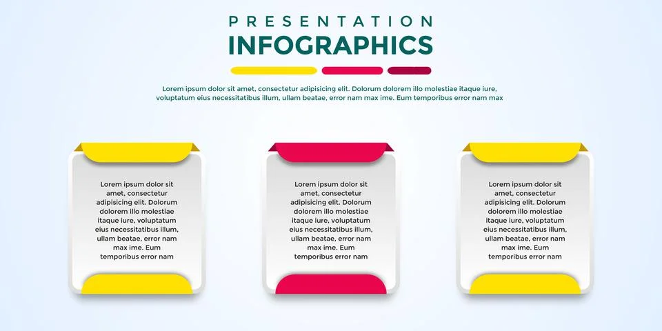 Editable presentation infographic template Illustrazione stock
